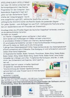 Remise 👍 Rasche's Doppelkopf 6 (Download-Version) - PC+Mac 😍 3 Remise 👍 Rasche's Doppelkopf 6 (Download-Version) - PC+Mac 😍 -Offres Party-Games Store 17203502 2 92