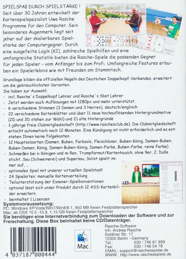 Remise 👍 Rasche's Doppelkopf 6 (Download-Version) - PC+Mac 😍 2 Remise 👍 Rasche's Doppelkopf 6 (Download-Version) - PC+Mac 😍 – Image 2
